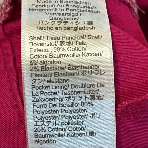 J. Crew 9” high-rise flat front long Bermuda shorts in pink women’s 0 modest - Picture 5 of 12